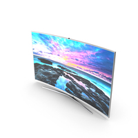Samsung 3D Led TV 4k SUHD 88 JS9500 9 Series Curved VRay PNG & PSD Images