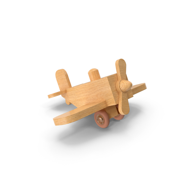木制飞机玩具PNG和PSD图像