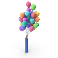 Cartoon Balloons With Cylinder PNG & PSD Images