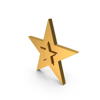 Star In Star Symbol Gold PNG & PSD Images