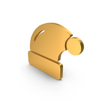 Gold Christmas Cap Symbol PNG & PSD Images