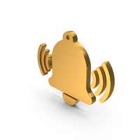 Bell Symbol Gold PNG & PSD Images