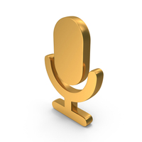 UnMute Mute Symbol Gold PNG & PSD Images