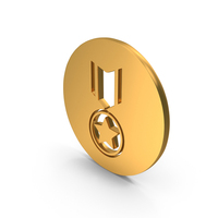 Police Badge Symbol Gold PNG & PSD Images