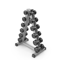 Gym Dumbbell Stand With Dumbbells PNG & PSD Images