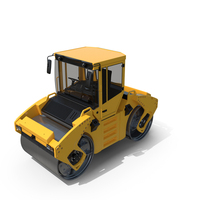 Yellow Asphalt Roller PNG & PSD Images