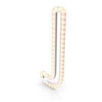 Christmas LED Garland Letter J PNG & PSD Images