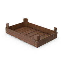 Wooden Crate Dark PNG & PSD Images