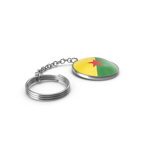 Keychain of a French Guiana Flag PNG & PSD Images