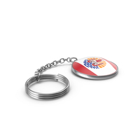 Keychain of a French Polynesia Flag PNG & PSD Images