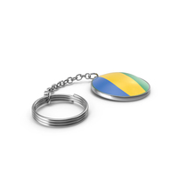 Keychain of a Gabon Flag PNG & PSD Images