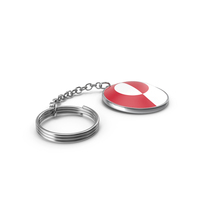 Keychain of a Greenland Flag PNG & PSD Images