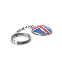Keychain of a Iceland Flag PNG & PSD Images