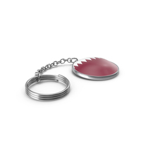 Qatar Flag Keychain PNG & PSD Images