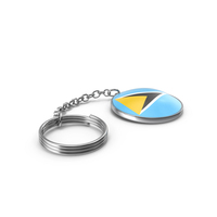 KeyChain of a Saint Lucia Flag PNG & PSD Images