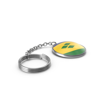 Saint Vincent And The Grenadines Flag Keychain PNG & PSD Images