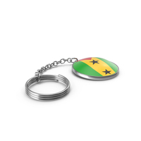 Keychain of a Sao Tome and Principe Flag PNG & PSD Images
