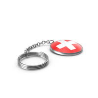 Keychain of a Switzerland Flag PNG & PSD Images
