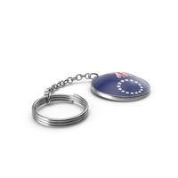 Keychain of a The Cook Islands Flag PNG & PSD Images