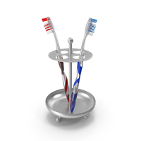 Toothbrushes And Stand PNG & PSD Images