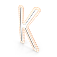Christmas LED Garland Letter K PNG & PSD Images