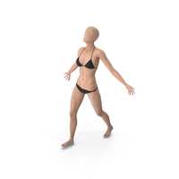 Female Base Body Skin Walks Arms Outstretched PNG & PSD Images