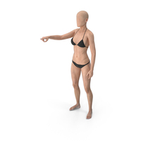 Female Base Body Skin Pointing Finger PNG & PSD Images