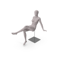 Female Base Body Gray Sitting PNG & PSD Images
