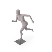 Female Base Body Gray Running PNG & PSD Images
