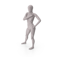 Female Base Body Gray Posing PNG & PSD Images