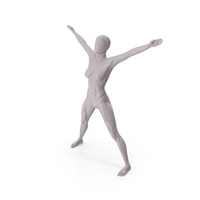 Female Base Body Gray Pose X PNG & PSD Images