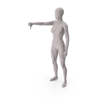 Female Base Body Gray Negative Gesture PNG & PSD Images