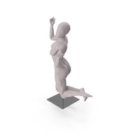 Female Base Body Gray Jump PNG & PSD Images