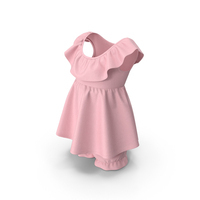Pink Girl's Dress PNG & PSD Images