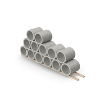 Light Concrete Pipes Stack PNG & PSD Images