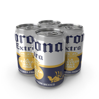 Corona Four Beverage Cans PNG & PSD Images