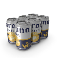 Corona Six Beverage Cans PNG & PSD Images