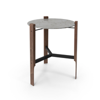 Blu Dot Free Range Marble Side Table PNG & PSD Images