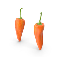 Orange Hot Pepper PNG & PSD Images