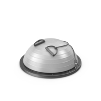 Pilates Half Balance Ball With Elastic Rope Gray PNG & PSD Images