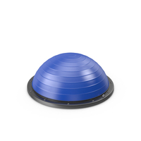 Blue Pilates Half Balance Ball PNG & PSD Images