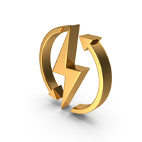 Energy Symbol Gold PNG & PSD Images