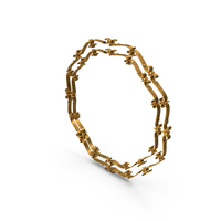 Gold Octagonal Border Frame PNG & PSD Images