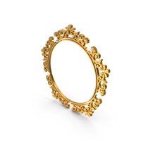 Gold Circular Border Frame PNG & PSD Images