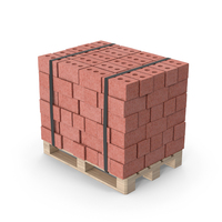 Bricks On Wooden Pallet PNG & PSD Images
