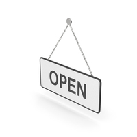 Hanging Open Sign PNG & PSD Images