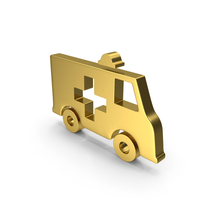 Gold Ambulance Symbol PNG & PSD Images