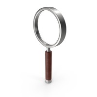 Magnifying Glass With Wooden Handle PNG & PSD Images