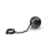 Black Metal Ball And Chain PNG & PSD Images