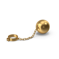 Gold Ball And Chain PNG & PSD Images